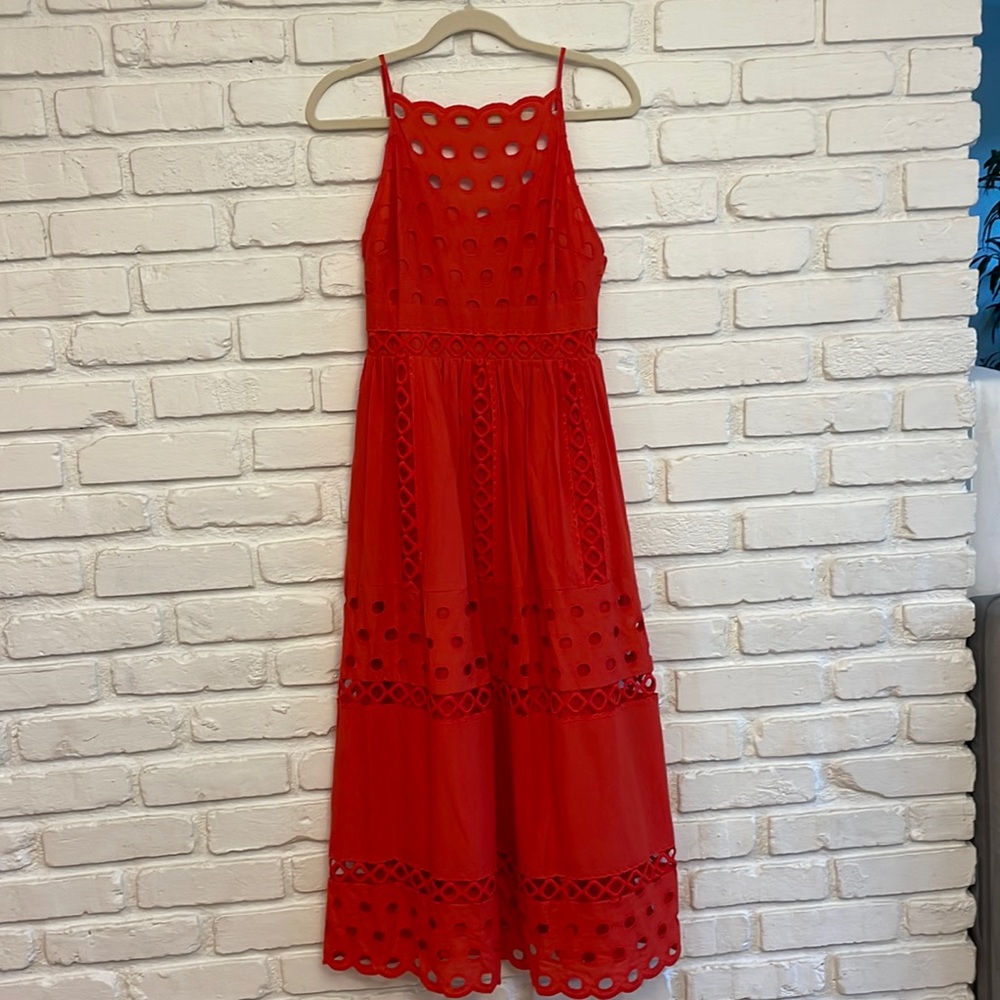 ASOS Coral Midi Dress